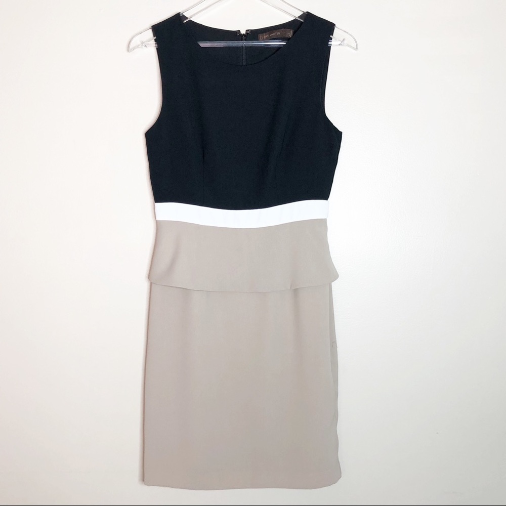 The Limited Color-block Peplum Dress